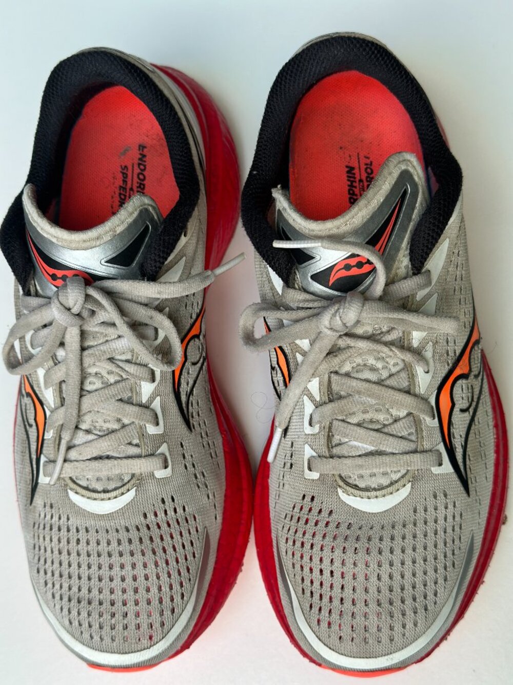 Saucony Endorphin Speed 3 Running Shoes White/ViZiRed Women's 10 - Picture 3 of 16
